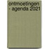 Ontmoetingen - Agenda 2021