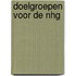 Doelgroepen voor de NHG