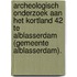 Archeologisch onderzoek aan het Kortland 42 te Alblasserdam (gemeente Alblasserdam).