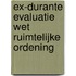 Ex-durante evaluatie wet ruimtelijke ordening
