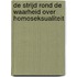 De strijd rond de waarheid over homoseksualiteit