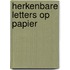 Herkenbare Letters Op Papier