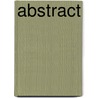 Abstract by Lode Van de Velde