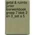 Getal & Ruimte Junior leerwerkboek groep 7 blok 2 en 3_set a 5
