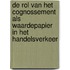 De rol van het cognossement als waardepapier in het handelsverkeer