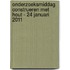 Onderzoeksmiddag construeren met hout - 24 januari 2011