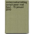 Onderzoeksmiddag construeren met hout - 15 januari 2010