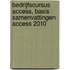 Bedrijfscursus Access, basis Samenvattingen Access 2010