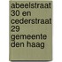 Abeelstraat 30 en Cederstraat 29 gemeente Den Haag