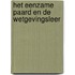 Het eenzame paard en de wetgevingsleer