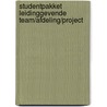 Studentpakket leidinggevende team/afdeling/project by Savantis