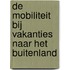 De mobiliteit bij vakanties naar het buitenland