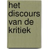 Het discours van de kritiek by Pieter Verstraeten