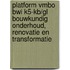 Platform vmbo BWI K5-KB/GL Bouwkundig onderhoud, renovatie en transformatie