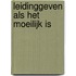 Leidinggeven als het moeilijk is