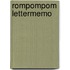 Rompompom lettermemo