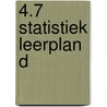 4.7 Statistiek leerplan D door Marie-Jeanne Aspeele