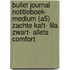 Bullet Journal notitieboek- Medium (A5) Zachte kaft- Lila Zwart- Allets Comfort
