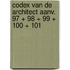 Codex van de architect aanv. 97 + 98 + 99 + 100 + 101