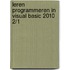Leren programmeren in Visual Basic 2010 2/1
