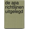 De APA richtlijnen uitgelegd door Nathalie van den Eerenbeemt