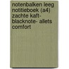Notenbalken Leeg Notitieboek (A4) Zachte kaft- Blacknote- Allets comfort door Allets Comfort