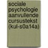 Sociale psychologie aanvullende cursustekst (KUL-S0A14A)