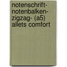 Notenschrift- Notenbalken- ZigZag- (A5) Allets Comfort door Allets Comfort