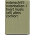 Notenschrift- Notenbalken- I Heart music (A5) Allets comfort