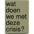 Wat doen we met deze crisis?