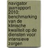 Navigator jaarrapport 2010: benchmarking van de klinische kwaliteit op de diensten voor intensieve zorgen