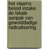 Het Vlaams beleid inzake de lokale aanpak van gewelddadige radicalisering