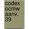Codex ocmw aanv. 39 by Dries Simoens