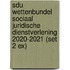 Sdu Wettenbundel Sociaal Juridische Dienstverlening 2020-2021 (set 2 ex)
