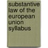 Substantive law of the European union syllabus