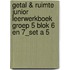 Getal & Ruimte Junior leerwerkboek groep 5 blok 6 en 7_set a 5
