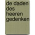 De daden des HEEREN gedenken