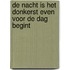 De nacht is het donkerst even voor de dag begint