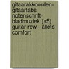 Gitaarakkoorden- Gitaartabs Notenschrift- Bladmuziek (A5) Guitar row - Allets Comfort door Allets Comfort