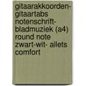 Gitaarakkoorden- Gitaartabs Notenschrift- Bladmuziek (A4) Round Note Zwart-wit- Allets Comfort door Allets Comfort