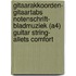 Gitaarakkoorden- Gitaartabs Notenschrift- Bladmuziek (A4) Guitar String- Allets Comfort