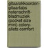 Gitaarakkoorden- Gitaartabs Notenschrift- Bladmuziek (Pocket Size mini) Colory- Allets Comfort