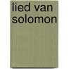 Lied van Solomon door Toni Morrison