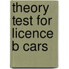 theory test for licence B cars door C.G.C.P. Verstappen