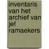 Inventaris van het archief van Jef Ramaekers