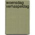 Woensdag verhaspeldag