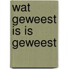 Wat geweest is is geweest by Peter Burger