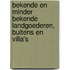 Bekende en minder bekende landgoederen, buitens en villa's
