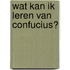 Confucius spreekt