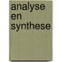 Analyse en Synthese